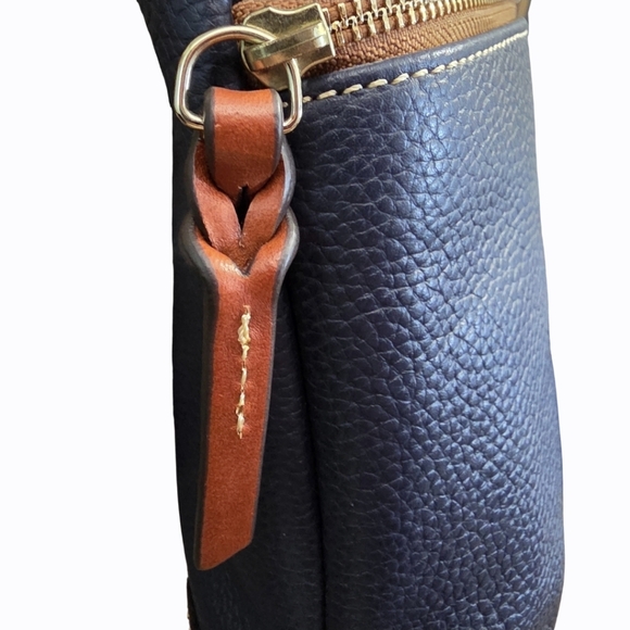 Dooney & Bourke Navy Pebble Leather Crossbody Bag - Picture 9 of 15